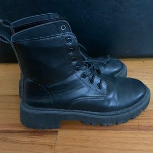 black boots